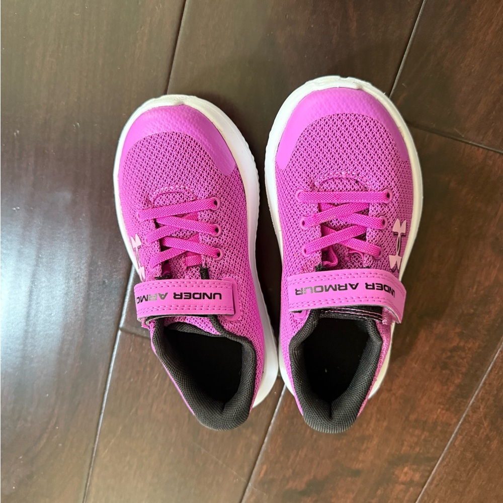 Under Armour Kids Bright Pink Mesh Athletic Sneakers